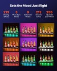 Vevor Led Lighted Liquor Bottle Display Home Bar Shelf 2 Tiers 30 Inches Acrylic