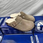 Birkenstock Boston Shearling Suede Leather Size 35-45 Unisex Clogs Fleece-lined