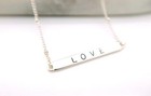 Bar Love Charm Anklet Ankle Bracelet Silver Plated New
