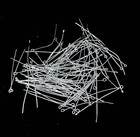 2 Inches Eyepins Pin 50mm Silver Plated Eye Pins 22 Gauge  100 