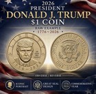 President Donald J  Trump 2026  1 Coin  trump Dollar  Non Privy