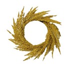 Threshold Faux Front Door Goldenrod Yellow 24 Inch Wreath Spring Easter