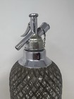 Vintage Sparklets Soda Siphon Seltzer Glass Wire Mesh Bottle Bar D  cor