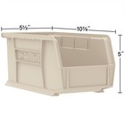 Akro-mils 12 Pack Akrobins Plastic Storage Bins  Space-saving Organizers  Red