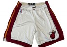 Dwayne Wade Miami Heat Game Worn Shorts Nba Authentic Player Issued White Red
