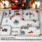 Dungeon Walls 40pcs 28mm Miniature Rpg Terrain Modular System Dnd Terrain Buildi