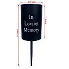Metal Grave Memorial Vase Flower Holder In Ground Cemetery Spikes Floral Foam