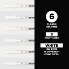 Sakura Gelly Roll Classic Gel Pens  Opaque White 1 Count  pack Of 6   
