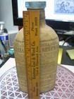 Vintage Hall s Vegetable Sicilian Hair Renewer Bottle With Paper Label 1860 s