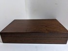 Vintage Thailand Bronzeware Flatware Set With Teak Wood Case New 