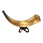 Vintage Revolutionary War Era American Scrimshaw Powder Horn