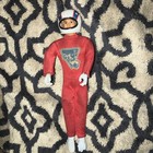 Vintage 1972 Original Ideal Evel Knievel 7  Action Figure Red Cycle Suit See 
