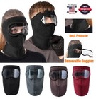 Windproof Headgear Fleece Warm Winter Balaclava Face Mask W  Anti-fog Goggles Us