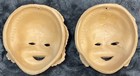 Terra Cotta Masks Bacchus Italian Pottery Clay Vintage Lot Of 2