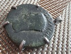 Roman Emperor Claudius Authentic Genuine Ancient Large Coin Silver Pendant 