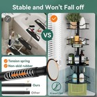 Corner  Tens Pole  4 Tier Rustproof Shower Tens Rod