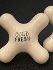 Vintage White Cross Porcelain Knobs Handlesn Faucets Fresh Water Hot   Cold Rare