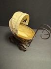 Victorian-style Vintage Wicker Wood Baby Doll Carriage Stroller Buggy 