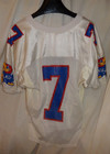Kansas Jayhawks  7 Robert Reed Game Used Worn Ncaa Football Jersey Nobr