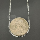 Italian Sterling Silver 1 5mm Thin Figaro Link Pendant 925 Chain Necklace Unisex