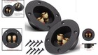 2-pack 3-inch Round Speaker Box Terminal With Secure Spring Connection For Diy