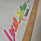 Vintage Local Motion Hawaii Neon Fade 5 x18  Vtg 80s - 90s Surfing Sticker Decal
