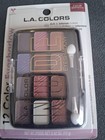 L a  Colors Nude 12-color Pressed Powder Eyeshadow Palette Satin  0 42 Oz C62159