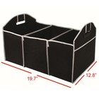 Trunk Cargo Organizer Collapsible Storage Bin Bag For Caddy Car Truck Suv