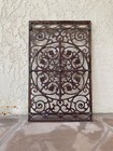 Lg Ornate Floral Design Antique Cast Iron Register Floor Wall Grate 29    X 18   