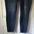 Refuge  Skinny Dark Blue Dark Wash Stretch Denim Jeans Button Zip 5-pocket Women