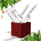 Pie Server Spatula And Cake Cutter Slicer  Stainless Steel 10 Inches  Silver