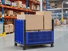 Collapside Bulk Container With Mesh Walls Total Capacity Of 600 Lbs 21 2 Cu Ft