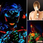 Glow In Dark Face   Body Paints Multicolor 6 Pcs Blacklight Neon Makeup