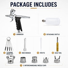 Trigger Airbrush Kit With 5 Spray Caps For Creative Painting Effects