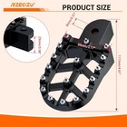 Cnc Left Right Foot Pegs Footrest Pedal Kit For Db30 97cc Engine Mini Bike Black