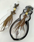 2pcs 2head 9tail Lizard Thai Amulet Lucky Wealth Gambling Money Charm Powerful