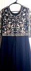 Maner Women Chiffon Beaded Sequin 3 4 Sleeve Long Gowns Prom Evening Bridesmaid