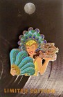 Hard Rock Cafe Las Vegas Sexy Show Girl With Fan Wearing Headdress Pin   710987