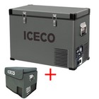 Iceco Vl45 47qt Portable Freezer Fridge 12v Cooler Car Camping Truck With Cover