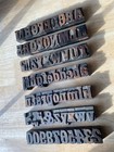 8 Line Antique Clarendon Wood Type Font  w31  Letterpress