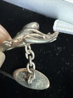Harrods London Sterling Silver Frog Cuff Links With Box