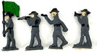 Vintage Lot Of 7 Lead Toy Soldier Figures - 1 75  Tall - Barclay 