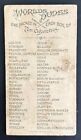 1888 N31 Allen   Ginter Tobacco Card Worlds Dudes  planter 