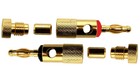 Open Screw Type Speaker Wire Banana Plugs Audio Gold Connectors - 1-100 Pack Lot