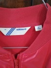 Adidas Vintage Original Red Full Zip Sweatshirt Size 46 Polyester P01963