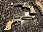 Vintage Cap Guns Lot Y dot  Frontier Smoker  Cowboy  45  Leather Holsters
