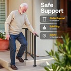 2-pack Handrails For Outdoor Steps Galvanized Steel  Stair Railing For 2 Steps