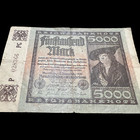 1922 Germany 5000 Mark Post Wwi Pre Wwii Banknote World Paper Money Kaiser