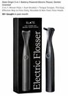 Slate Electric Flosser Black Battery-powered Travel-ready Unisex Adults Model