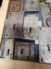 Huge Lot Of Antique Drawer cabinet Locks And Keys